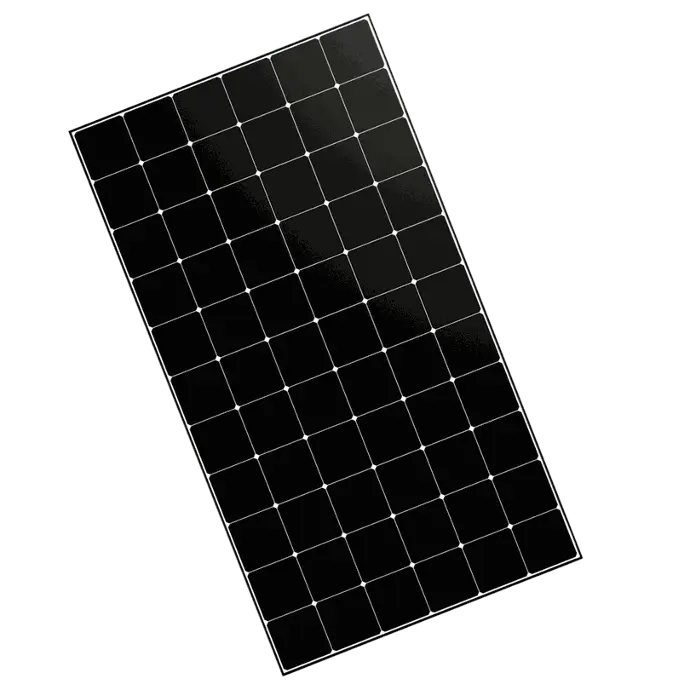Kwaliteits zonnepaneel van SunPower Maxeon op een transparante achtegrond